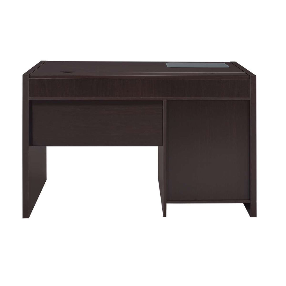 Contemporary Wooden Connect-It Computer Desk, Brown  By Benzara | Desks |  Modishstore  - 3