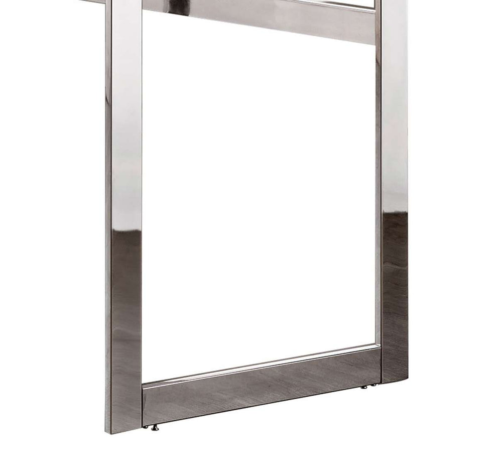Elegantly Charmed Metal Writing Desk, Silver  By Benzara | Desks |  Modishstore  - 4