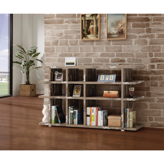 Embellishing Wooden Open Bookcase, Brown  By Benzara | Bookcases |  Modishstore 