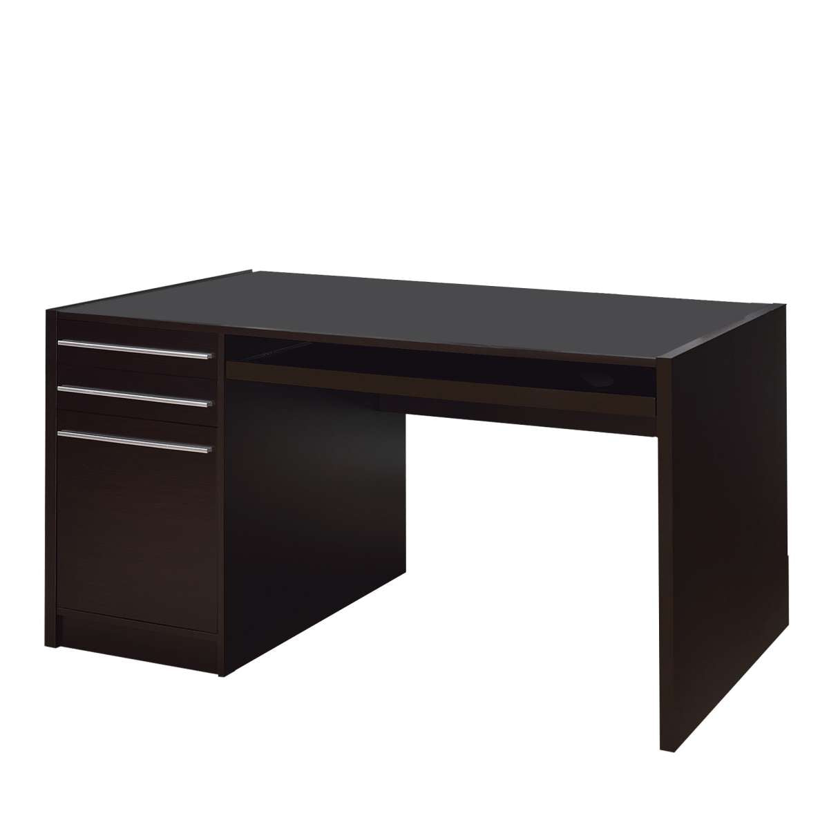 Contemporary Connect-It Computer Desk, Brown  By Benzara | Desks |  Modishstore 