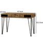 Mid Century Modern Wooden Writing Desk And 1 Drawer, Brown  By Benzara | Desks |  Modishstore  - 3