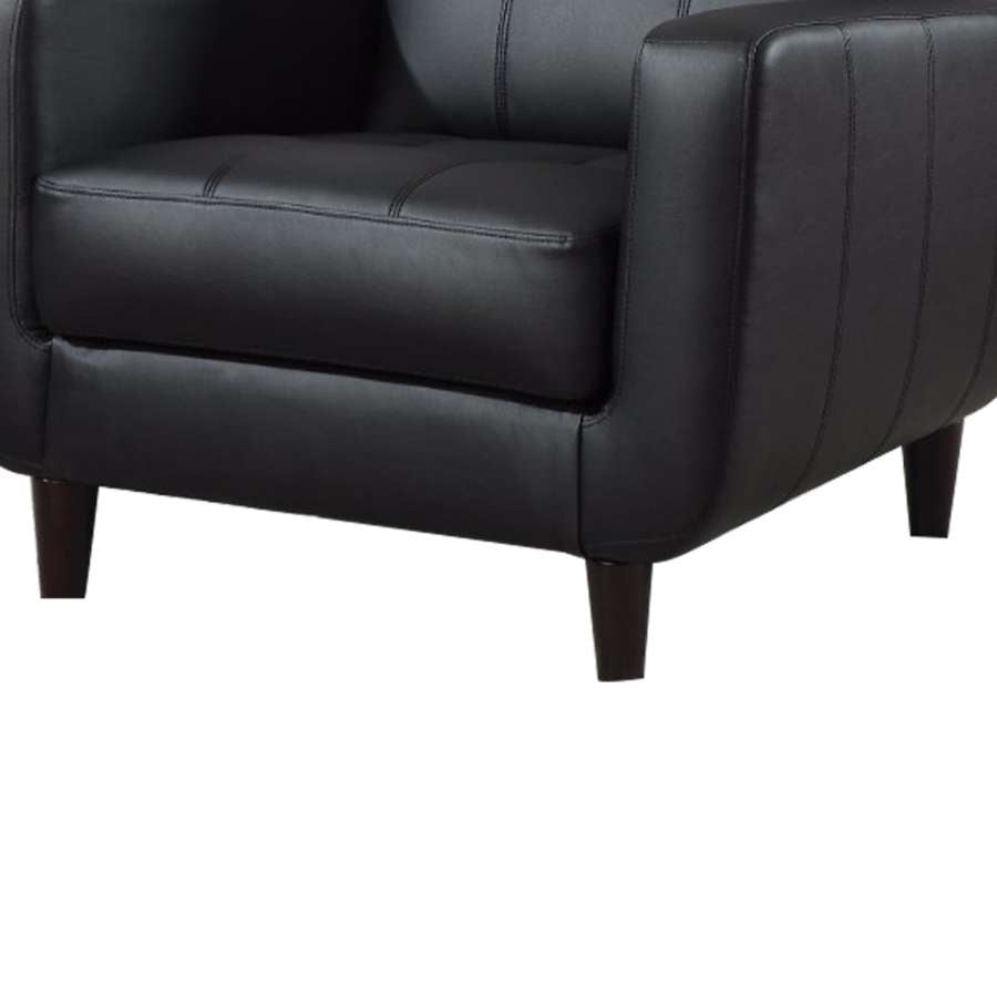 High-Toned Accent Chair, Black  By Benzara | Armchairs |  Modishstore  - 4