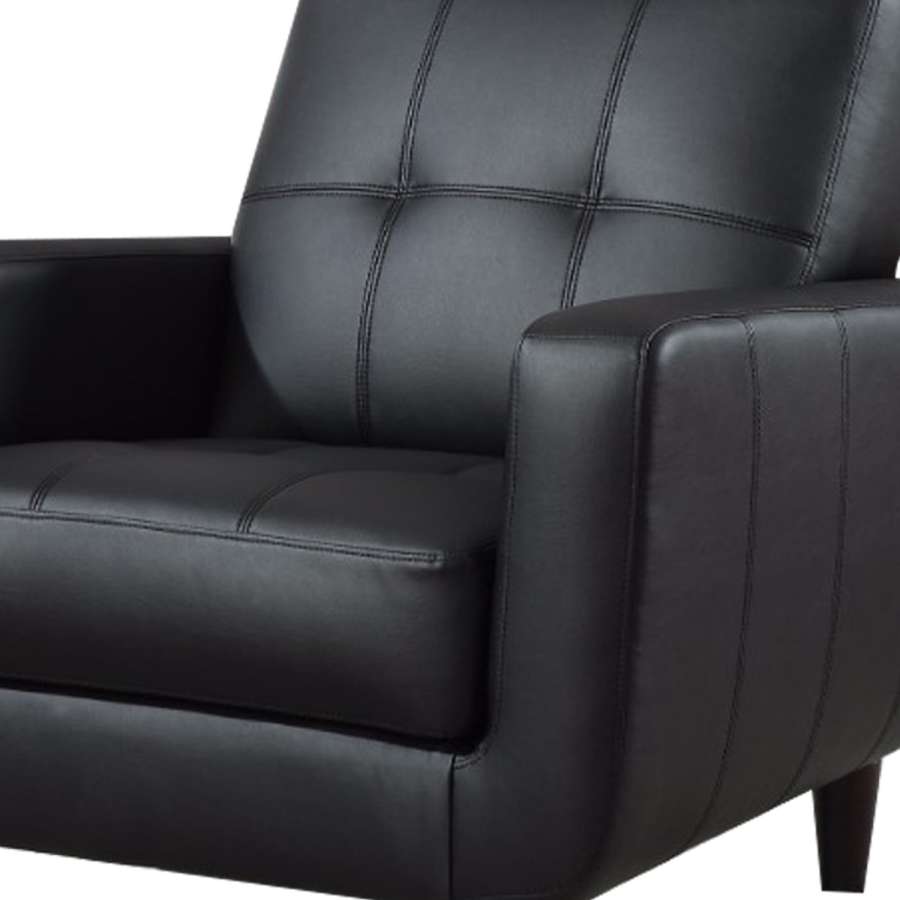 High-Toned Accent Chair, Black  By Benzara | Armchairs |  Modishstore  - 5
