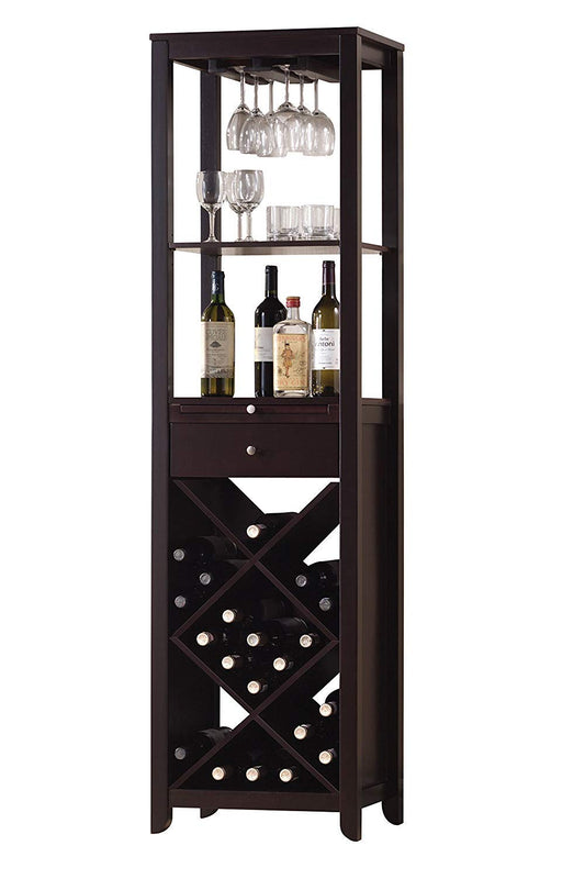 Smart Looking Wine Cabinet, Espresso Brown  By Benzara | Cabinets |  Modishstore 