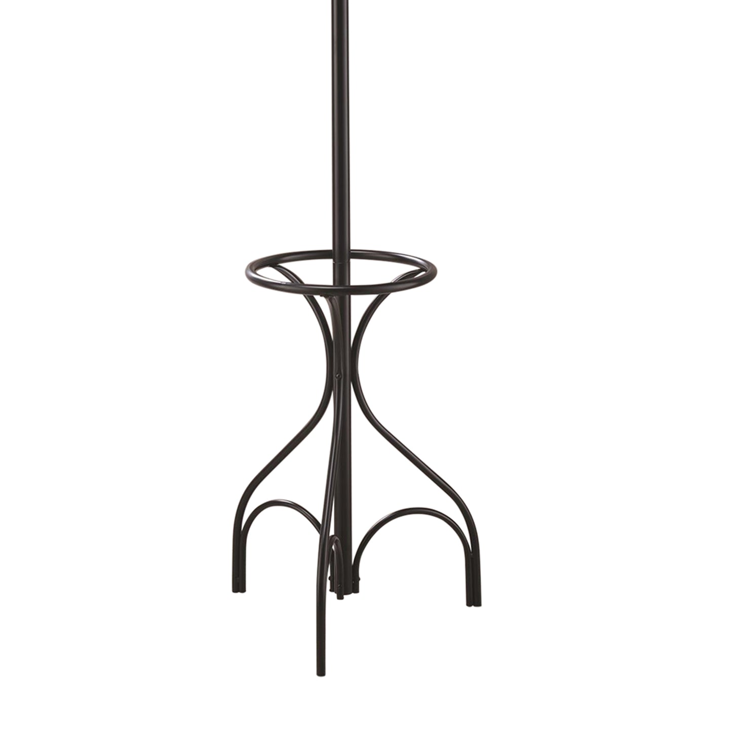 Metal Coat Rack With Umbrella Stand, Black By Benzara | Coat Racks | Modishstore - 3