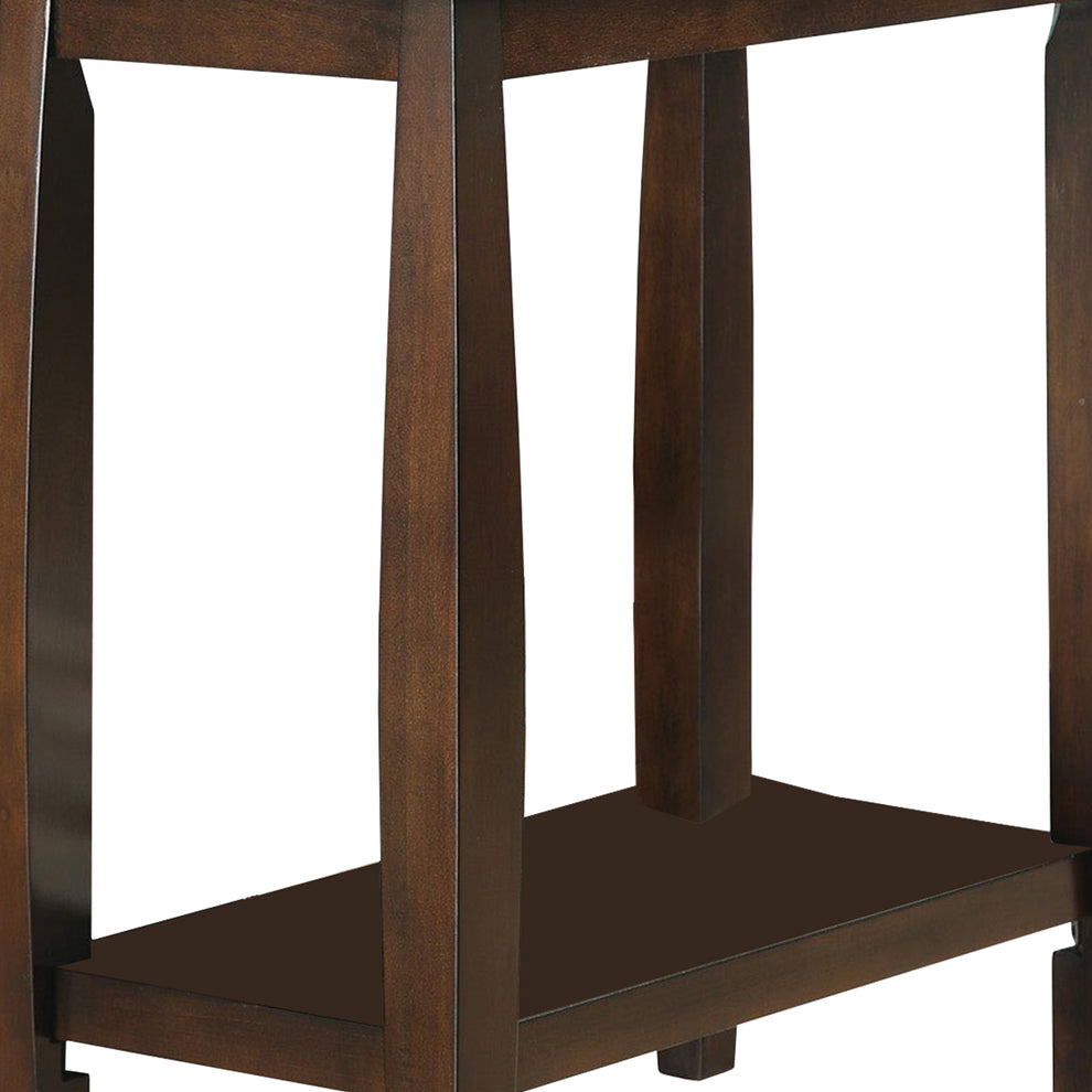 Elegant Wooden Chair Side Table, Brown By Benzara | Side Tables | Modishstore - 2