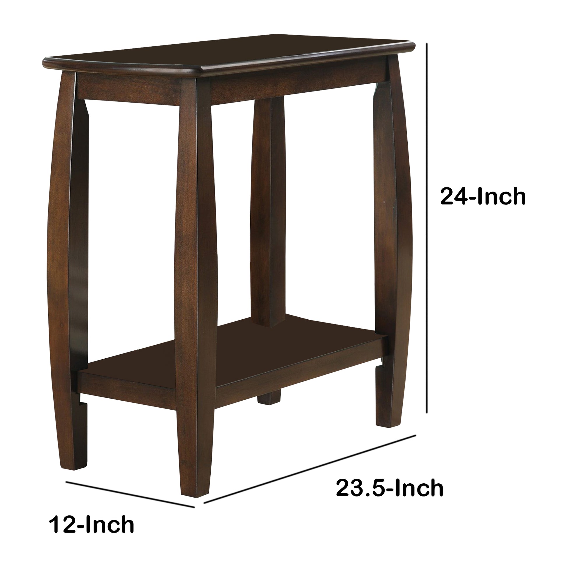 Elegant Wooden Chair Side Table, Brown By Benzara | Side Tables | Modishstore - 3