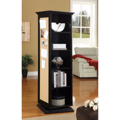 Traditional Style Wooden Accent Cabinet, Black  By Benzara