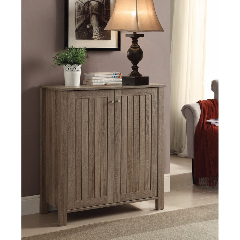 Sophisticated Wooden Shoe Cabinet, Gray  By Benzara | Cabinets |  Modishstore 