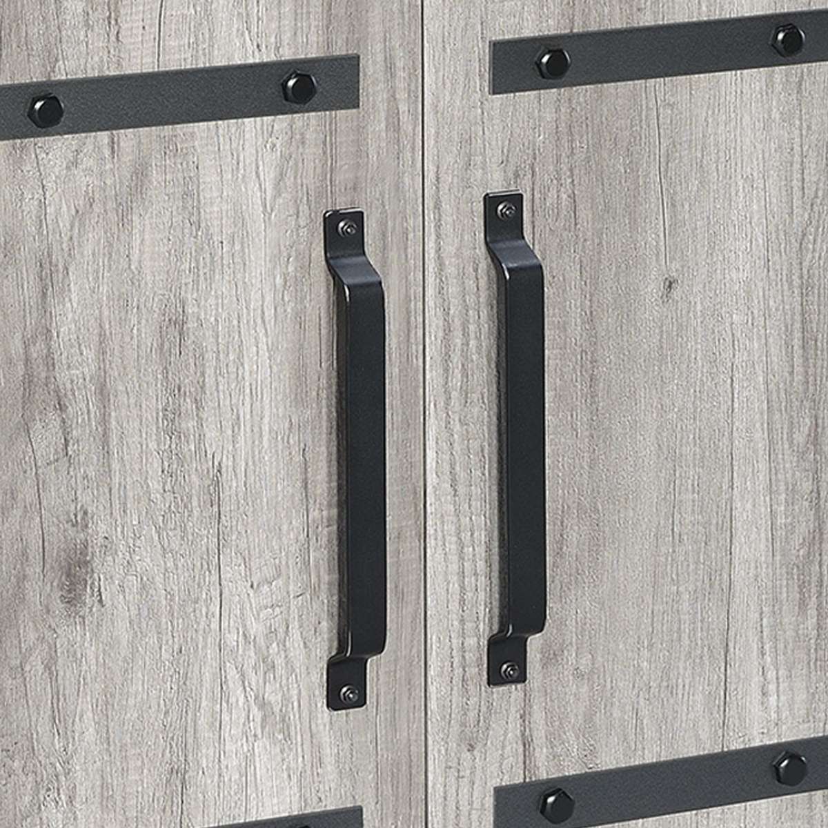 Spacious Wooden Accent Cabinet, Gray  By Benzara | Drawers |  Modishstore  - 4