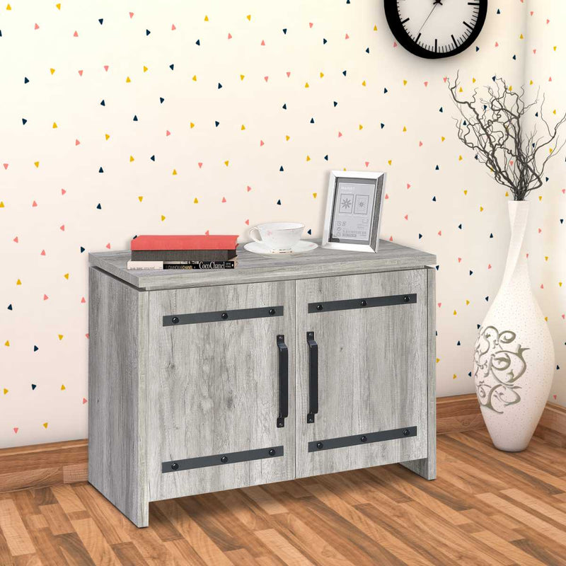 Spacious Wooden Accent Cabinet, Gray  By Benzara | Drawers |  Modishstore 