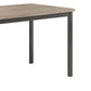 Contemporary Metal Dining Table With Wooden Top, Gray & Black  By Benzara | Dining Tables |  Modishstore  - 5