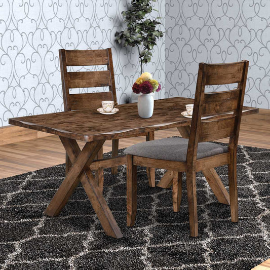 Wooden Ladder Back Dining Chair, Gray & Brown, Set Of 2  By Benzara | Dining Chairs |  Modishstore 