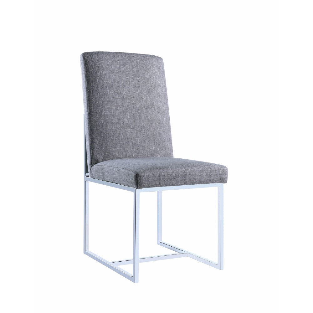 Modern Floating Dining Side Chair, Gray, Set Of 2 By Benzara | Dining Chairs |  Modishstore 