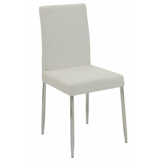 Contemporary Dining Side Chair, White, Set Of 4  By Benzara | Dining Chairs |  Modishstore 
