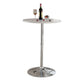 Wood & Metal Bar Table, White By Benzara | Bar Tables |  Modishstore 