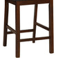 Rubber Wood Counter Height Armless Chair, Dark Walnut Brown, Set Of 2 By Benzara | Counter Stools | Modishstore - 2