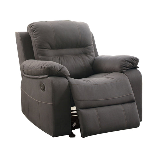 Leatherette Rocker Recliner In Gray By Benzara | Chairs & Recliners | Modishstore