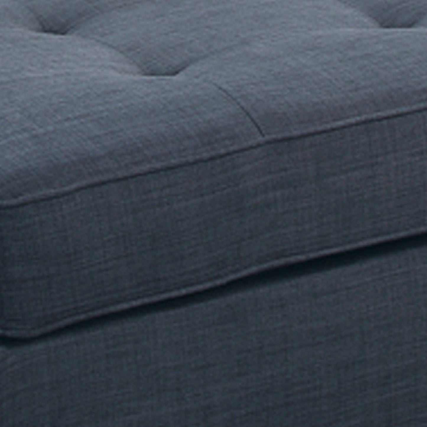 Cocktail Ottoman In Blue Dorris Fabric By Benzara | Ottomans |  Modishstore  - 4