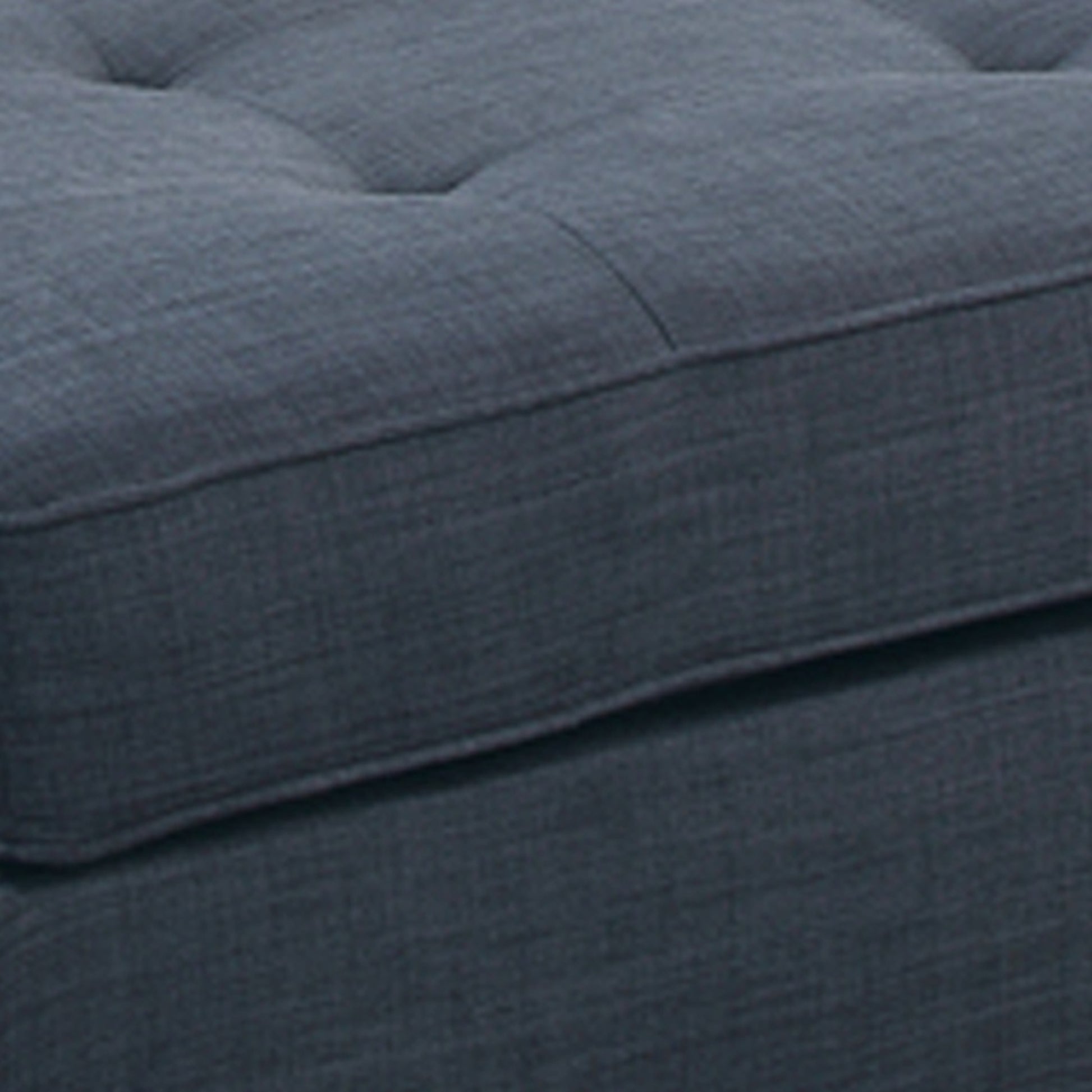 Cocktail Ottoman In Blue Dorris Fabric By Benzara | Ottomans |  Modishstore  - 4