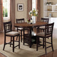 Dual-Tone Counter Height Dining Table With Storage Base, Brown  By Benzara | Dining Tables |  Modishstore 