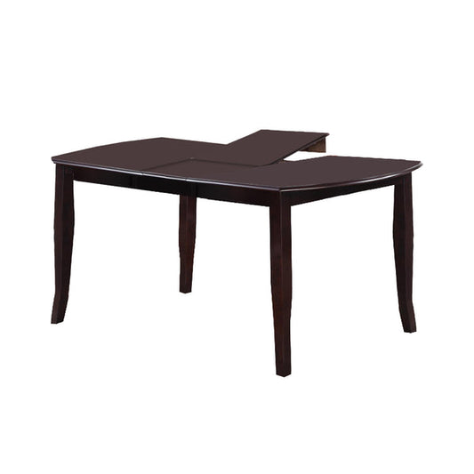 Rectangular Wooden Dining Table With Butterfly Leaf And Tapered Legs, Brown By Benzara | Dining Tables | Modishstore