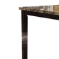 Wooden High Table Faux Marble Top, Brown By Benzara | Console Tables | Modishstore - 6