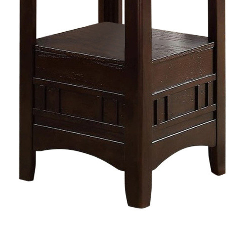 Wooden Counter Height Table, Brown By Benzara | Dining Tables |  Modishstore  - 5