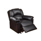 Bonded Leather Rocker/Recliner, Black  By Benzara | Chairs & Recliners |  Modishstore 