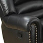 Bonded Leather & Plywood Recliner/Glider, Black By Benzara | Chairs & Recliners |  Modishstore  - 3