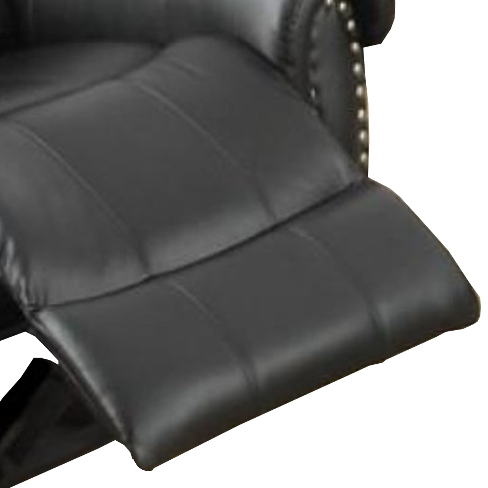 Bonded Leather & Plywood Recliner/Glider, Black By Benzara | Chairs & Recliners |  Modishstore  - 4