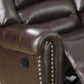 Bonded Leather & Plywood Recliner/Glider, Brown By Benzara | Chairs & Recliners |  Modishstore  - 5