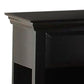 Wood Night Stand With Drawer, Black By Benzara | Nightstands | Modishstore - 6