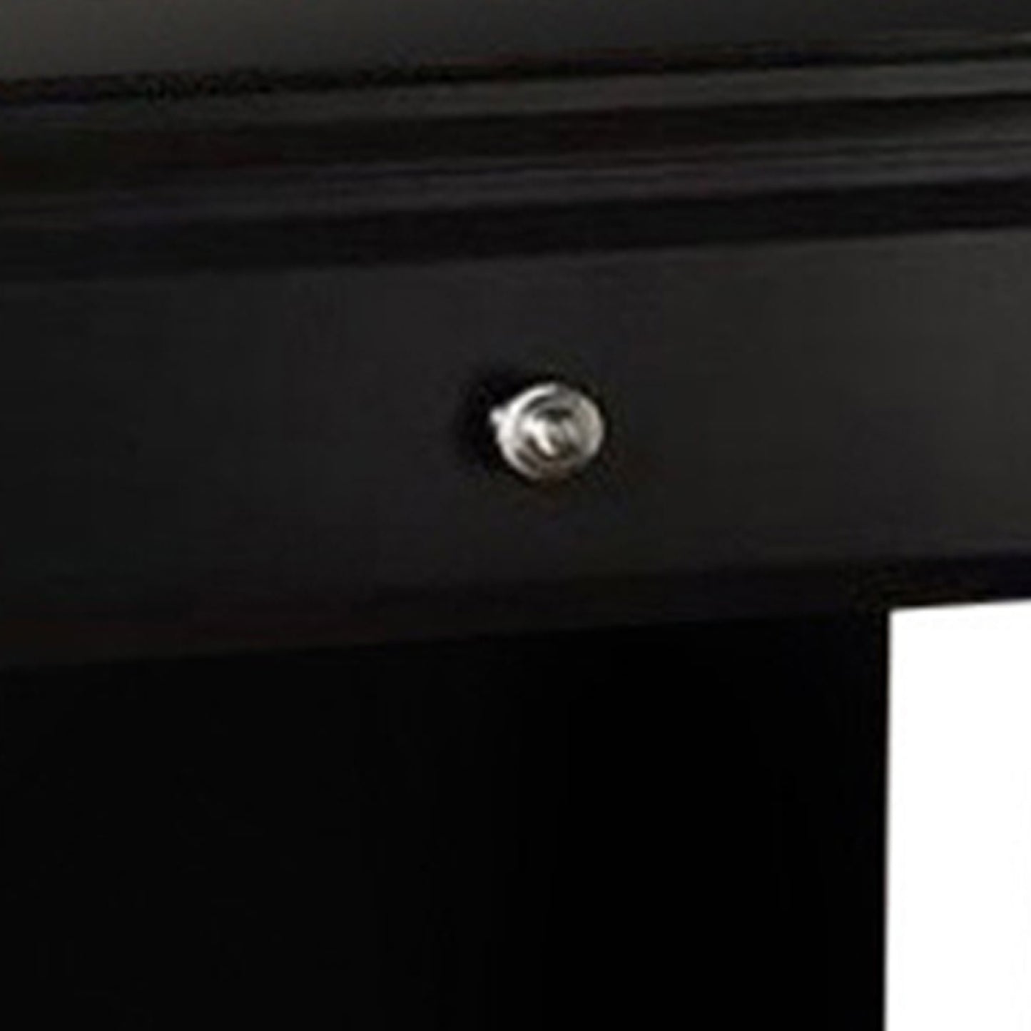 Wood Night Stand With Drawer, Black By Benzara | Nightstands | Modishstore - 2