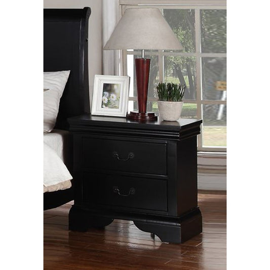 Attractive Pine Wood Night Stand,Black By Benzara | Nightstands |  Modishstore 