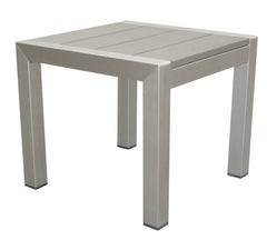 Outdoor Side Table, Gray  By Benzara