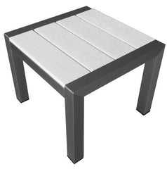 Outdoor Side Table, White  By Benzara