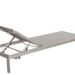 Anodized Aluminum Modern Patio Lounger In Gray  By Benzara | Outdoor Chaise Lounges |  Modishstore  - 3