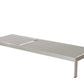 Anodized Aluminum Modern Patio Lounger In Gray  By Benzara | Outdoor Chaise Lounges |  Modishstore  - 2