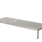 Anodized Aluminum Modern Patio Lounger In Gray  By Benzara | Outdoor Chaise Lounges |  Modishstore  - 2