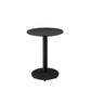 Metal Outdoor Side Table With Oval Top And Base, Black  By Benzara | Outdoor Tables |  Modishstore  - 2