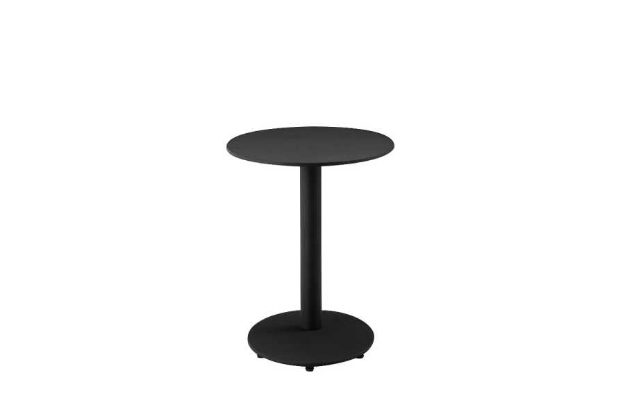 Metal Outdoor Side Table With Oval Top And Base, Black  By Benzara | Outdoor Tables |  Modishstore  - 2
