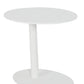 Metal Outdoor Side Table With Oval Top And Base, White  By Benzara | Outdoor Tables |  Modishstore 
