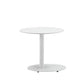 Metal Outdoor Side Table With Oval Top And Base, White  By Benzara | Outdoor Tables |  Modishstore  - 3
