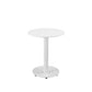 Metal Outdoor Side Table With Oval Top And Base, White  By Benzara | Outdoor Tables |  Modishstore  - 2