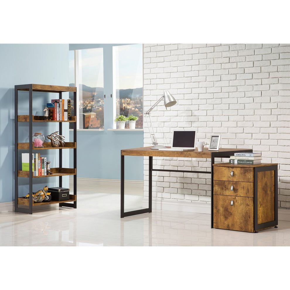 Computer Writing Desk, Antique Brown  By Benzara | Desks |  Modishstore  - 2