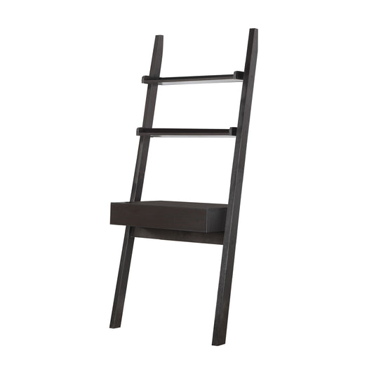 Ladder Desk With One Drawer, Cappuccino  By Benzara | Desks |  Modishstore 