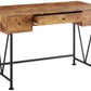Writing Desk-3 Drawer, Antique Brown  By Benzara | Desks |  Modishstore 