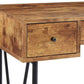 Writing Desk-3 Drawer, Antique Brown  By Benzara | Desks |  Modishstore  - 5