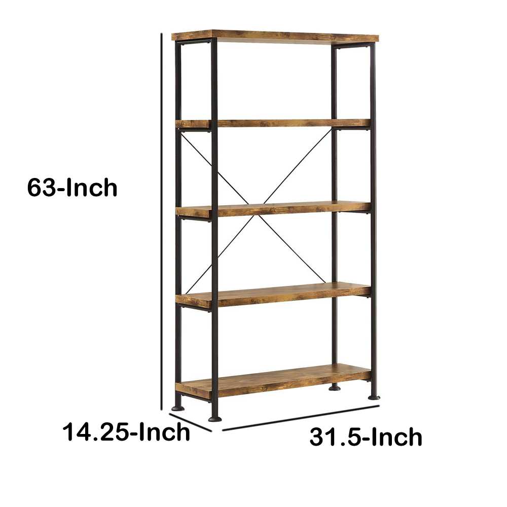 Bookcase With 4 Open Shelves  By Benzara | Bookcases |  Modishstore  - 6